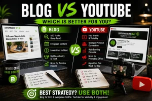 Comparing blogging vs YouTube for your business content strategy