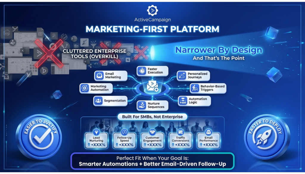 Explaining why ActiveCampaign is a marketing first platform