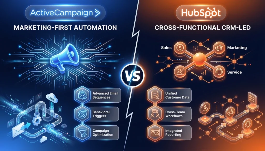 Comparing ActiveCampaign and HubSpot for automation