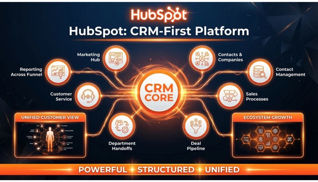 Explaining why HubSpot is a CRM first plaform