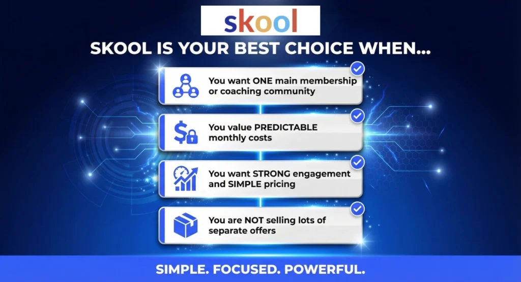 4 reasons that make Skool the better choice