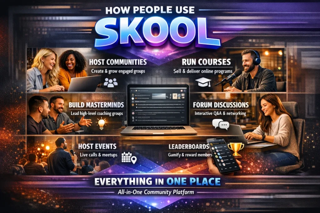 The reasons why people use Skool