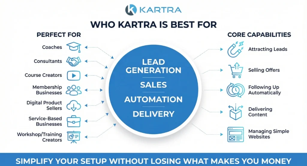 List of who Kartra is best for